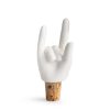 DonWholesale Wohnaccessoires | Weinstopper Rock Hands Flaschenkorken Weis