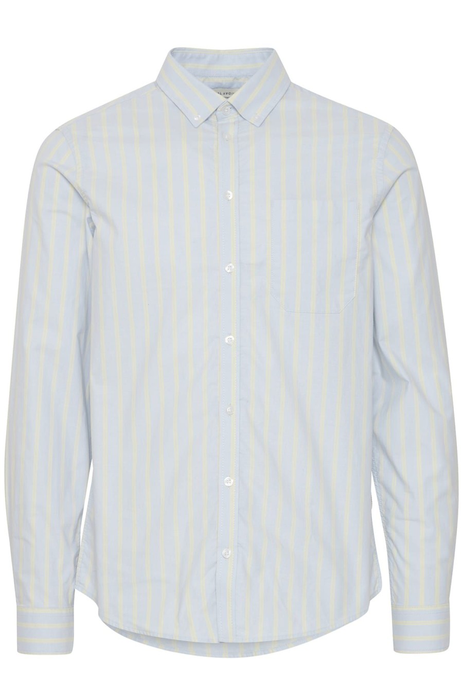 Casual Friday Hemden | Hemd Cfanton Ls Bd Striped Oxford Shirt Chambray Blue