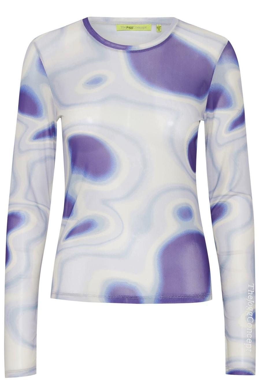 The Jogg Concept Tops & T-Shirts | Longsleeve Jcrada Marble Ls Tshirt- Royal Purple Mix Multicolor