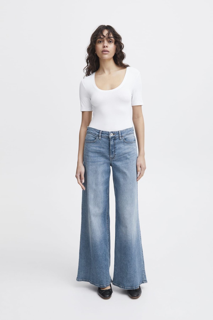 ICHI Jeans | Jeans Ihtwiggy Wide Light Blue Blau