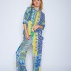 Emily van den Bergh Hosen | Coole Sommerhose Mit Elastischem Bund Und Neon Bindeband Multi Patch Multicolor