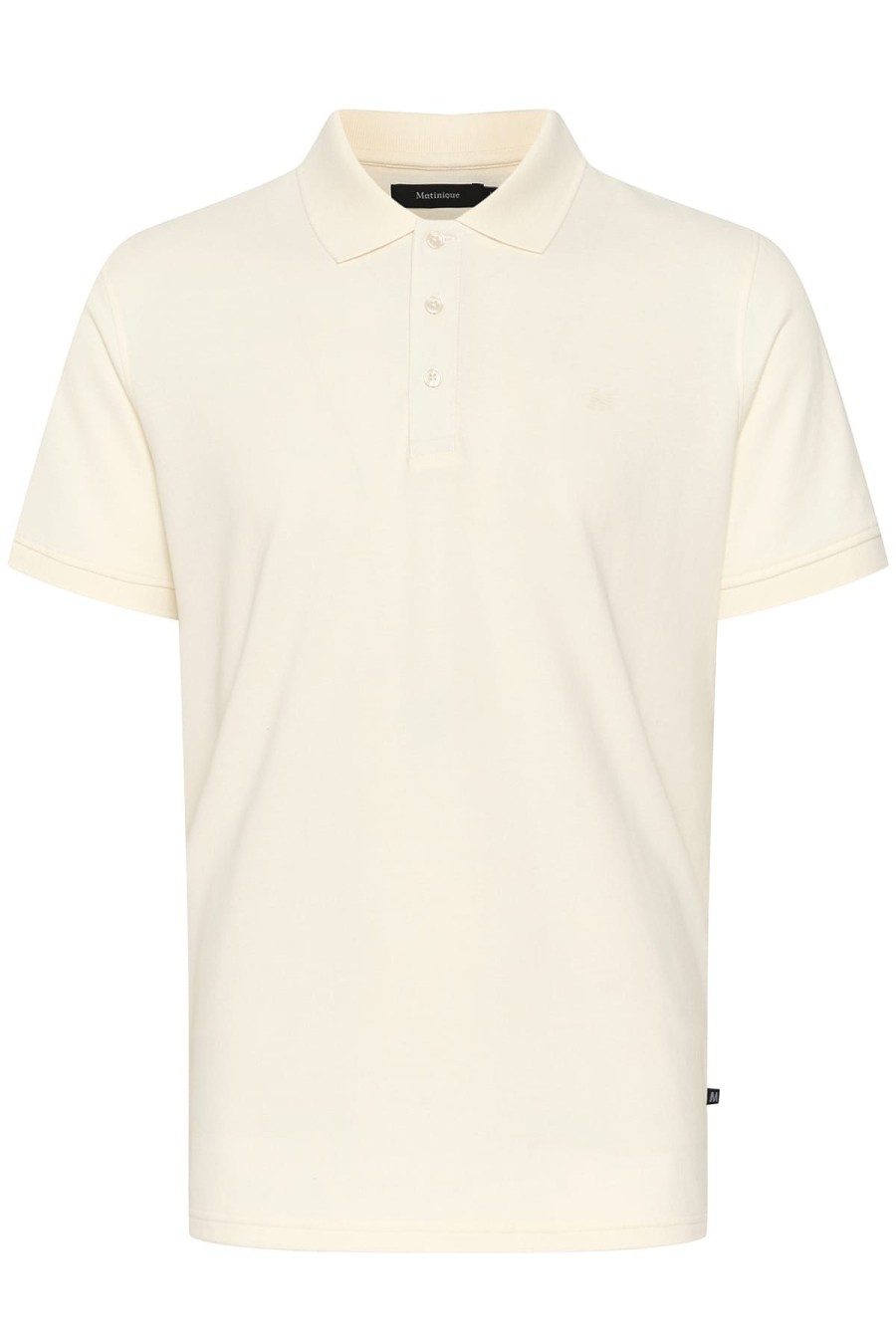 Matinique T-Shirts | T-Shirt Polo Mapoleo Melange Off White Weiss