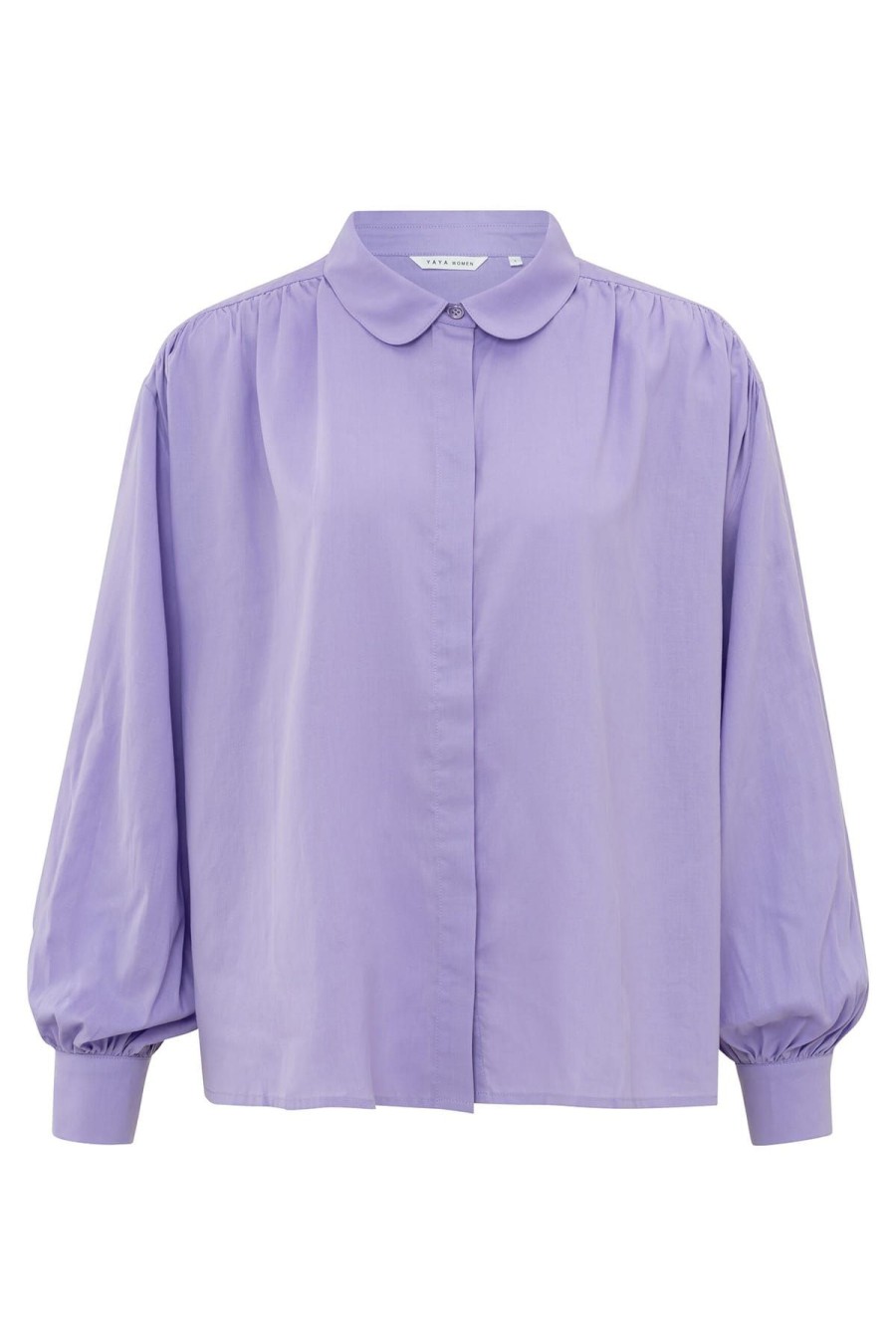 YAYA Hemden & Blusen | Bluse Oversize Bluse Mit Kordelzug An Den Armeln Bougainvillea Purple Lila