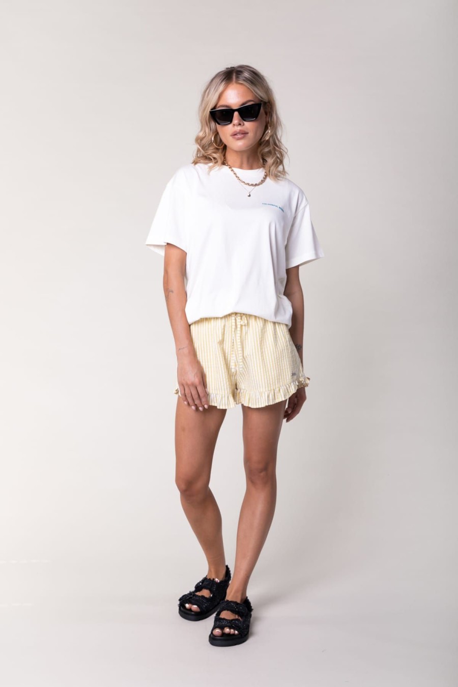 Colourful Rebel Tops & T-Shirts | T-Shirt Summer Essence Boxy Tee Standard White Weiss