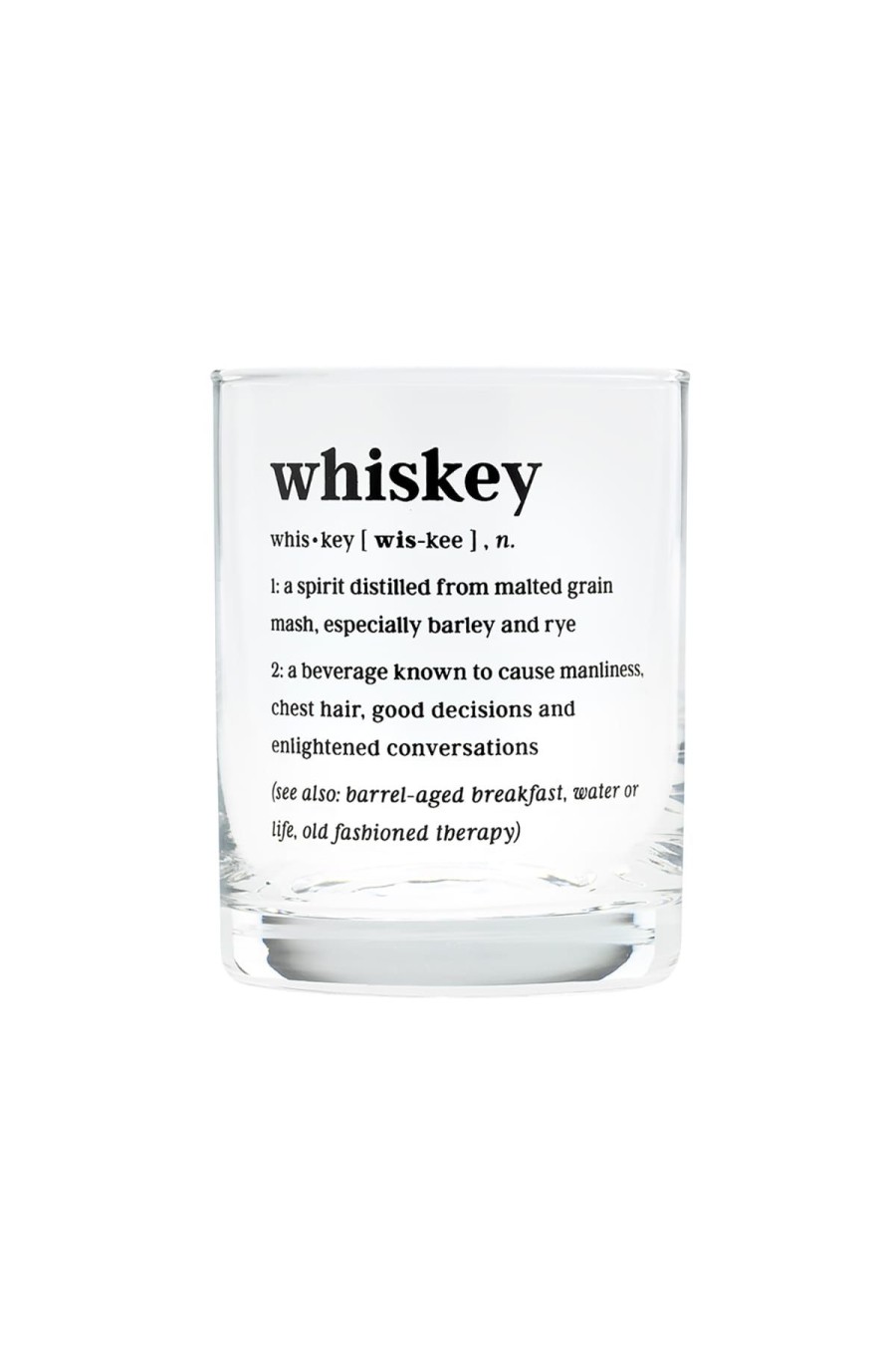 About Face Designs Kuchenutensilien | Glas Whiskey Rocks Weiss