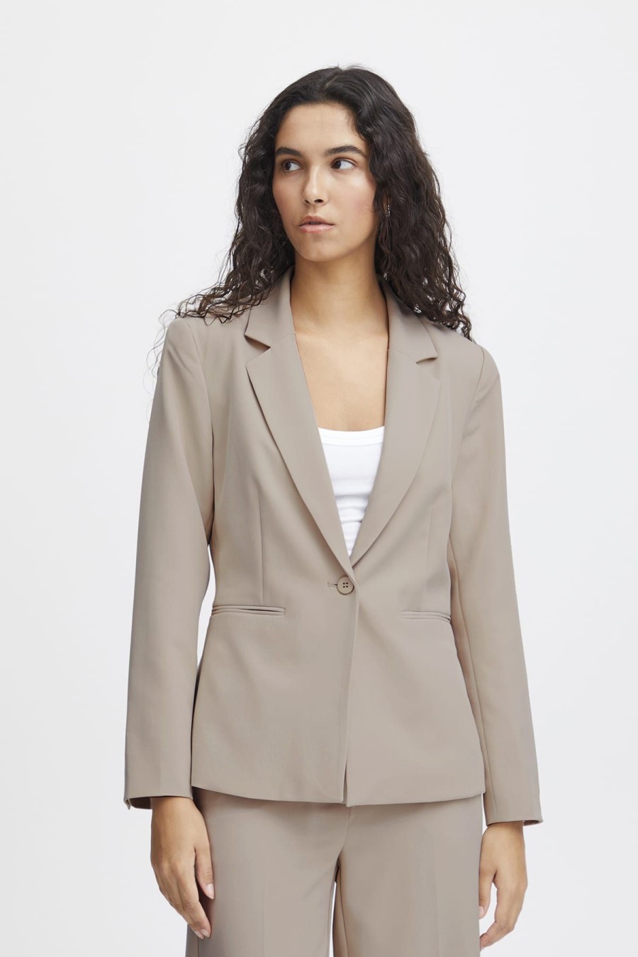 ICHI Blazer & Westen | Blazer Ihlexi Bl Doeskin Beige