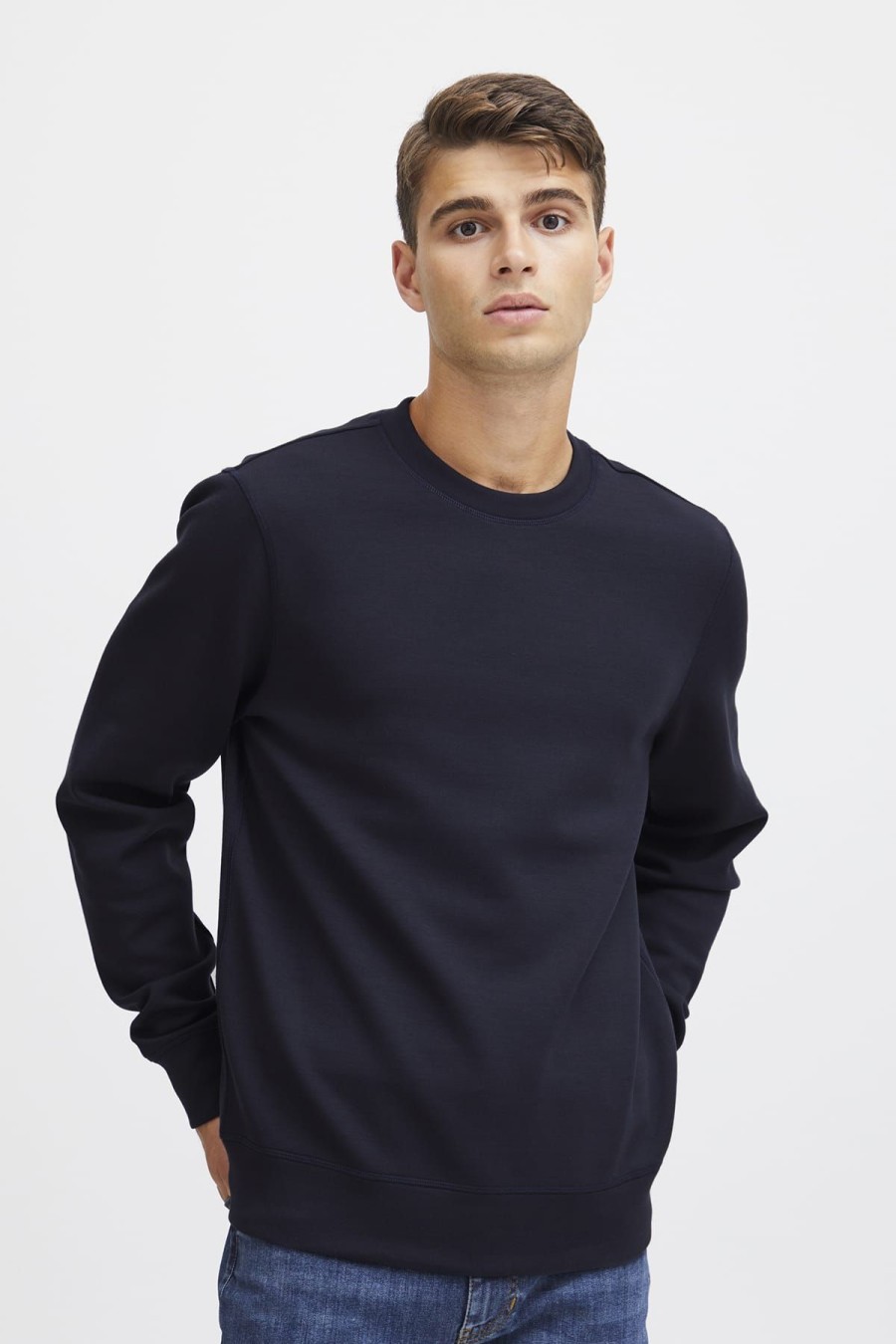 Casual Friday Sweatshirts & Pullover | Sweatshirt Cfsebastian Crew Neck Sweat Dark Navy Blau