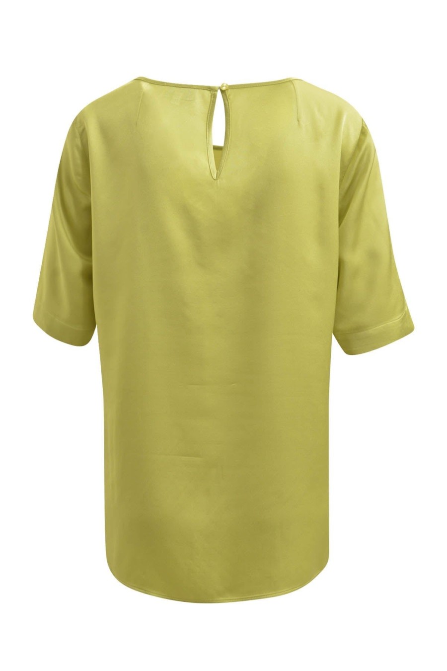 Milano Hemden & Blusen | Bluse Mit Rundhalsauschnitt Und Halbarm Lime Grun