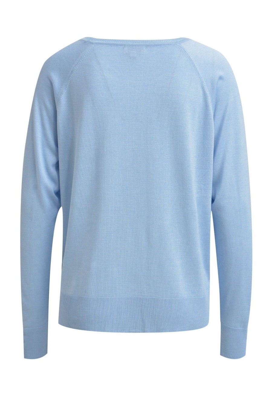 Milano Strick & Cardigans | Pullover Mit Rundhalsausschnitt Und Raglanarmeln Sky Blau