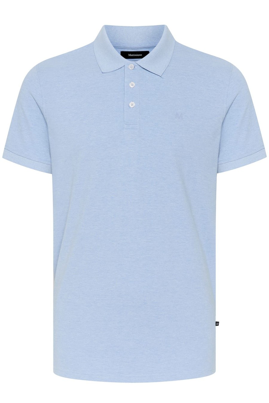 Matinique T-Shirts | T-Shirt Polo Mapoleo Melange Blissful Blue Melange Blau