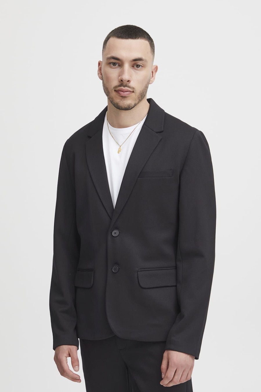 Blend Jacken & Mantel | Blazer - Plain Color Black Schwarz