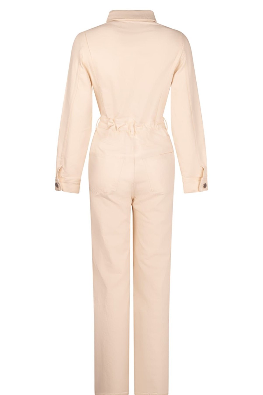 Another Label Kleider & Jumpsuits | Jumpsuit Lauren Denim Jumpsuit L/S Natural Denim Beige