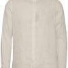 Casual Friday Hemden | Hemd Anton Ls Cc Linen Shirt Chateau Gray Beige