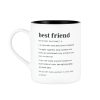 About Face Designs Kuchenutensilien | Tasse Best Friend Weiss