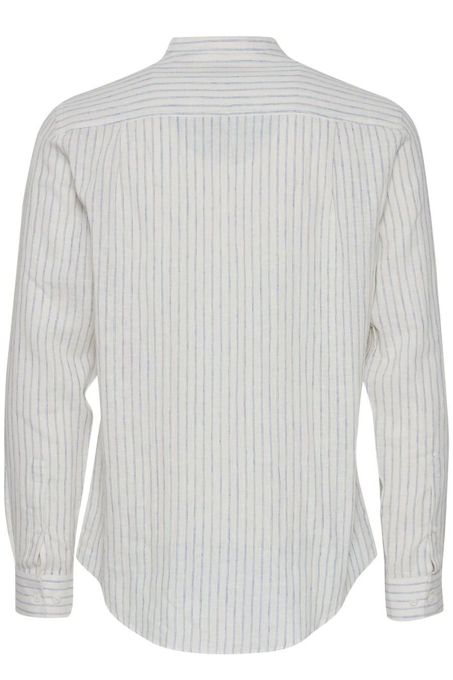 Casual Friday Hemden | Hemd Cfanton Ls Cc Striped Linen Mix Shirt China Blue Blau