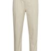 Casual Friday Jeans & Hosen | Hose Cfmarc 0143 Pleated Pants White Asparagus Beige