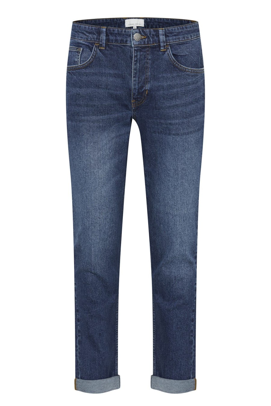 Casual Friday Jeans & Hosen | Jeans Karup 5 Pocket Regular Jeans Denim Mid Blue Blau