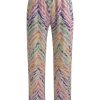 Milano Hosen | Hose Mit Weitem Bein Und Elastischem Bund Colorful Print Multicolor