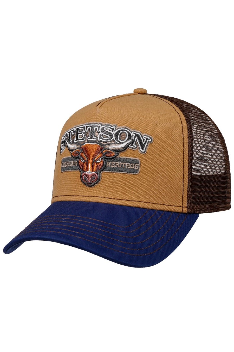 Stetson Hute & Cappies | Baseballcap Trucker Cap Bull Multicolor