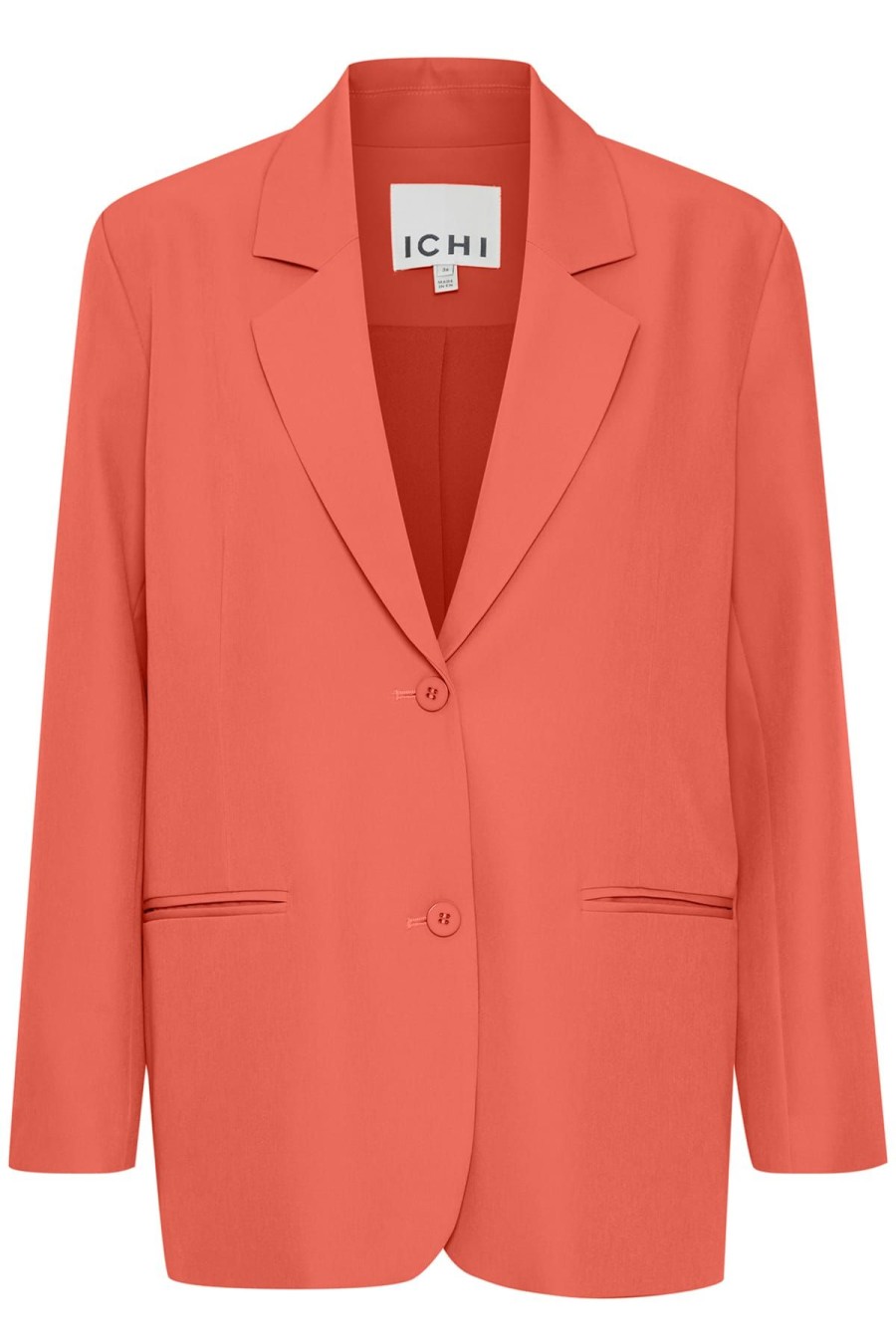 ICHI Blazer & Westen | Blazer Ihlexi Oversized Bl Hot Coral Pink