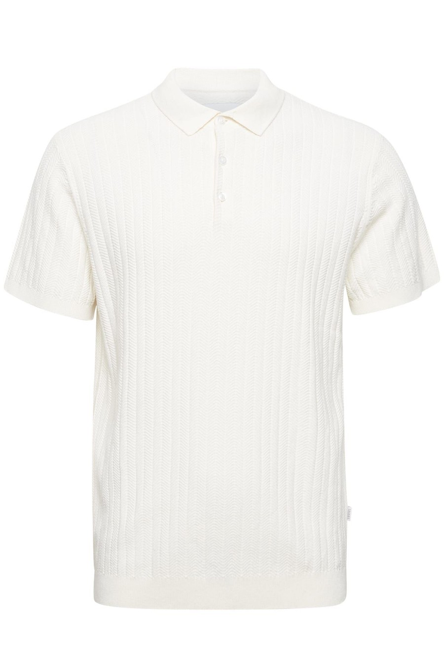 Casual Friday T-Shirts | T-Shirt Cfkarl Polo Ss Knit Ecru Creme